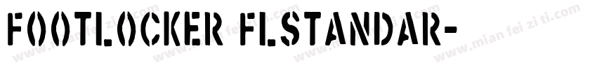 FootLocker FLStandar字体转换